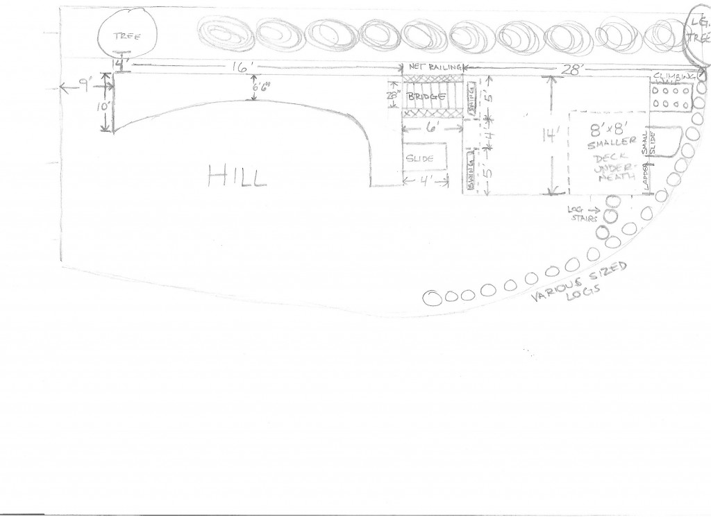 Nevermind that the swings were directly under a bridge and the thing would be 40 feet tall...