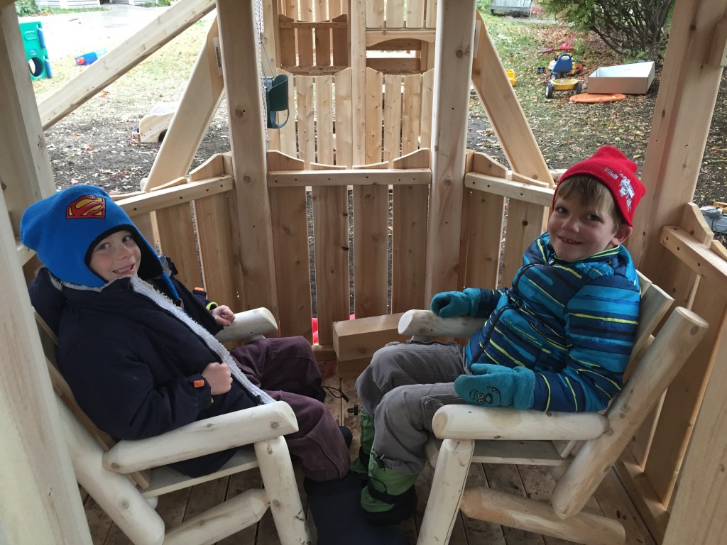 Chillin' in the lounge.