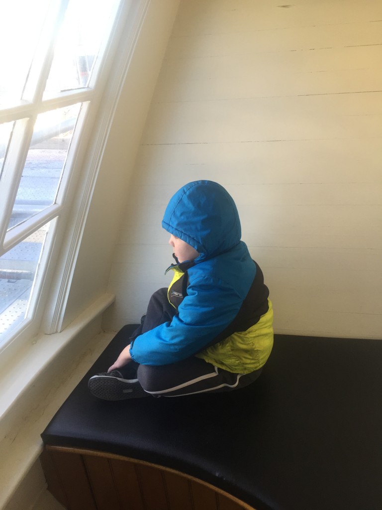 Edward on Old Ironsides