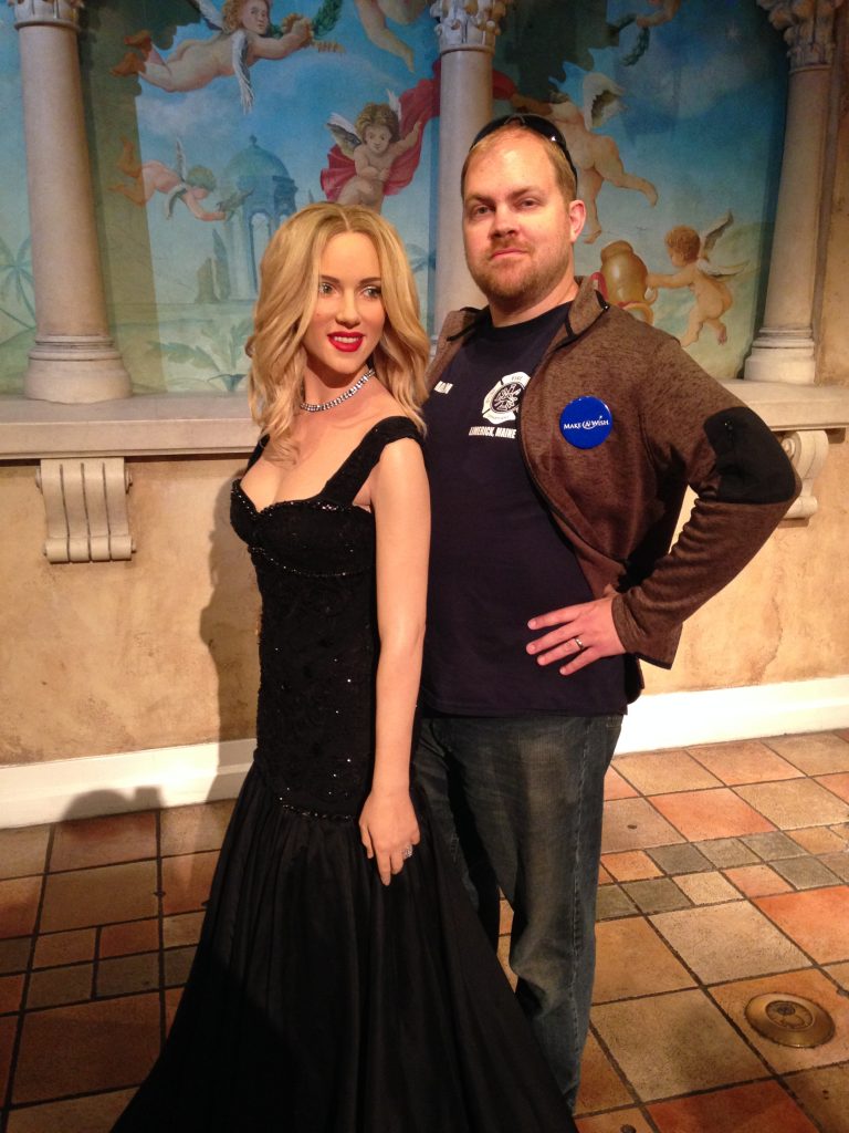 Tenor Dad and Wax Scarlett Johanssen