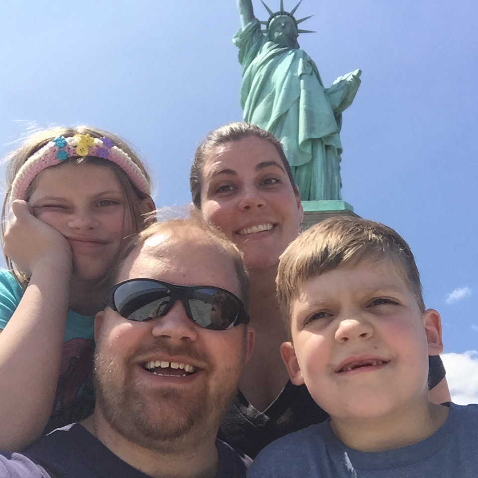 Us at the Statue of Liberty