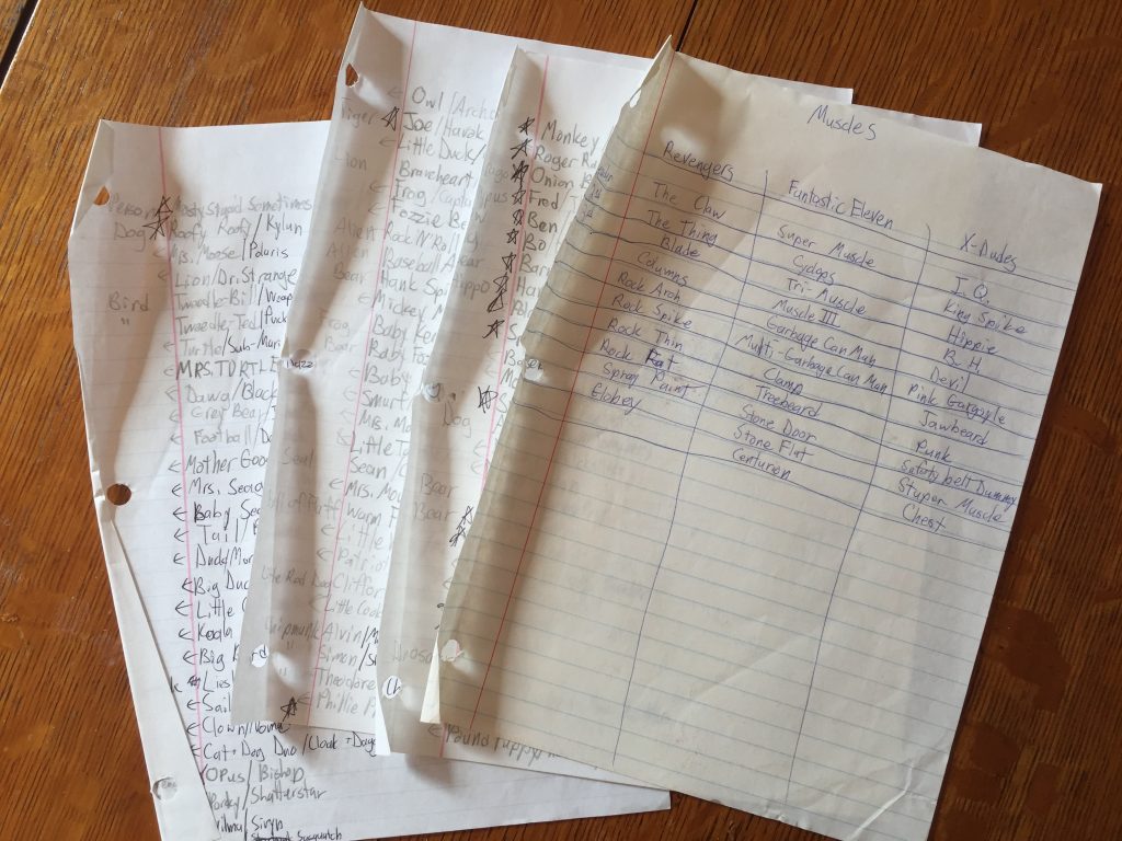 Childhood Sale - Spreadsheets